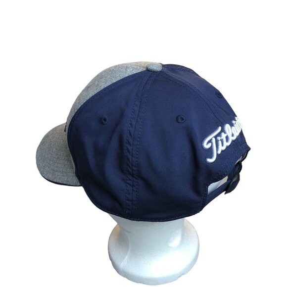 Titleist Cap Adjustable Golf Hat Navy & Gray Cotton/Polyester Blend Men One Size - Picture 7 of 12